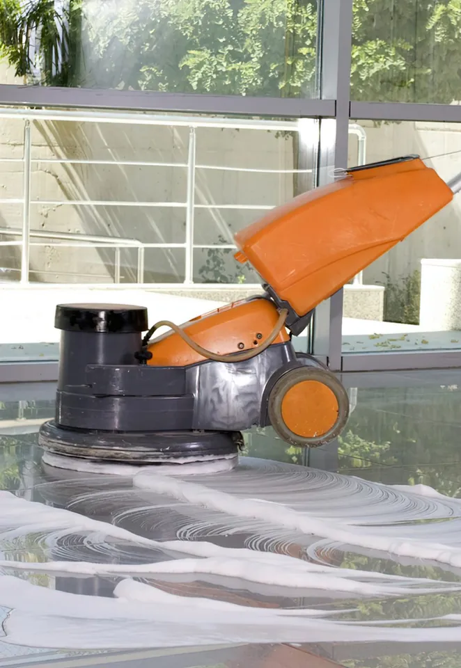 Reinigungsmaschine bei einer Sonderreinigung